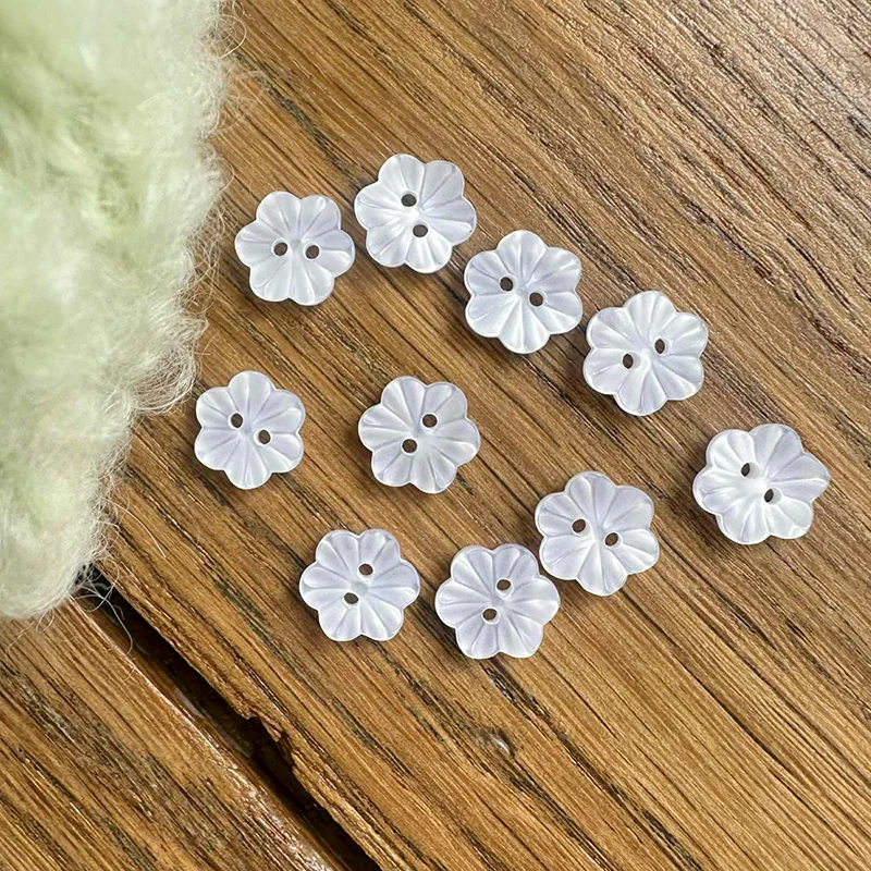 Bouton Fleur 13mm – Florea Blanc – Image 2