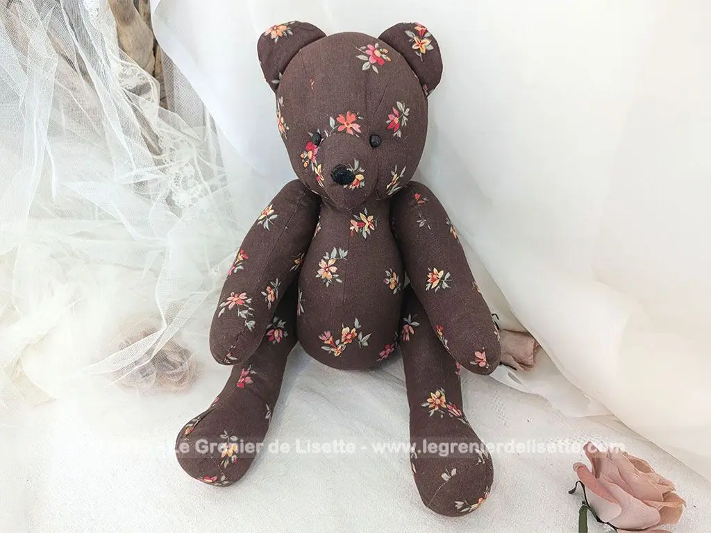 Ours fait main tissus bras et jambes articulés – Image 2