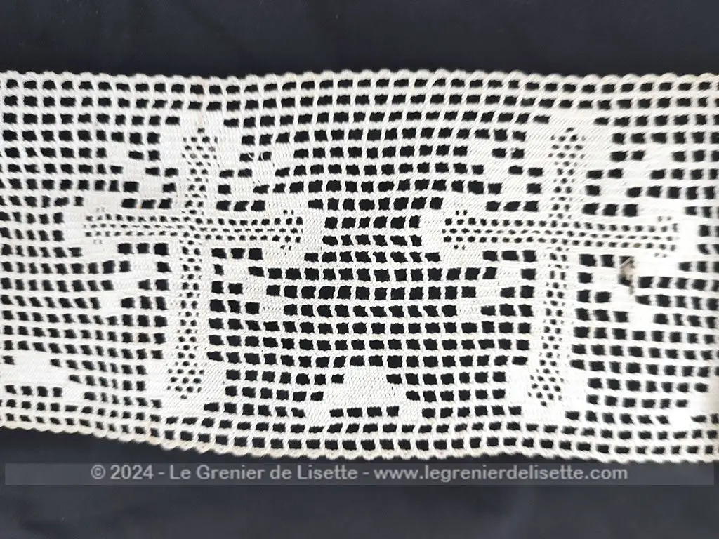 Long et large coupon dentelle crochet dessins croix – Image 5