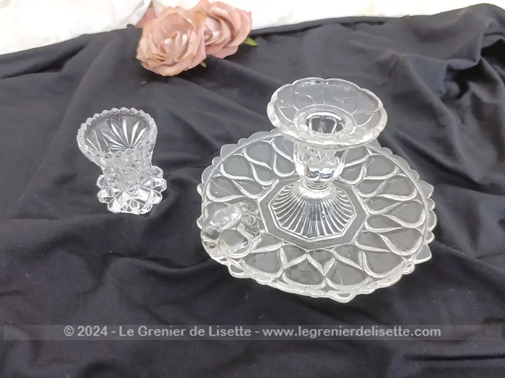 Assortiment rat de cave et bougeoir verre ouvragé – Image 3