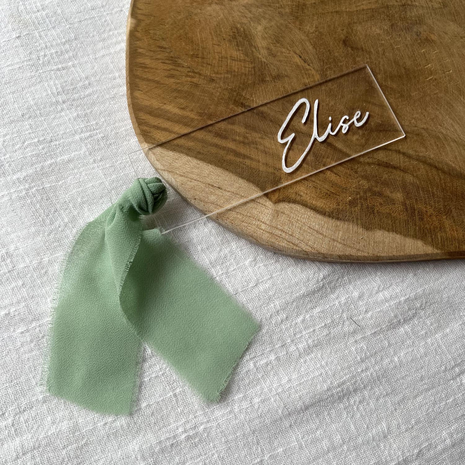 Ruban mousseline rose clair – Image 5