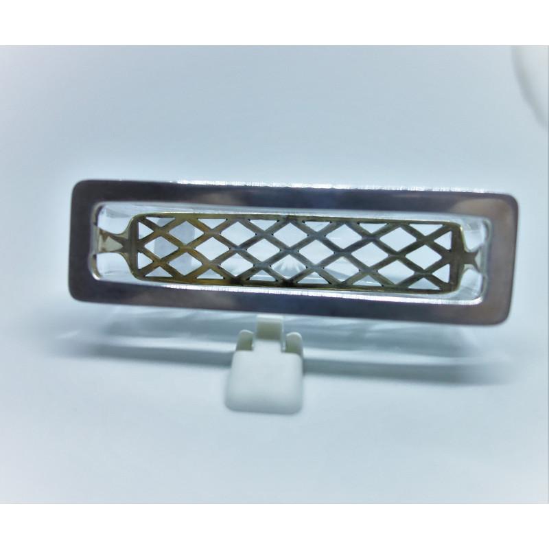 Pique-fleurs de voiture, en argent massif et cristal taillé, Art Déco. – Image 4