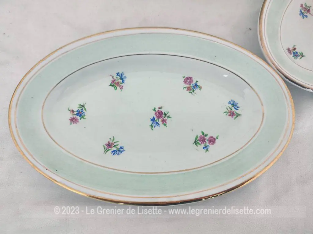 Ancienne saucière et son ravier Porcelaine Opaque SA – Image 5