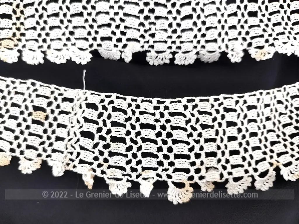 Trio coupons anciennes belles dentelles et broderies – Image 6