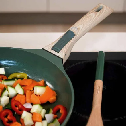 Trio Casserole et Poêles Fougère avec Poignées Amovibles, Cookut – Image 4