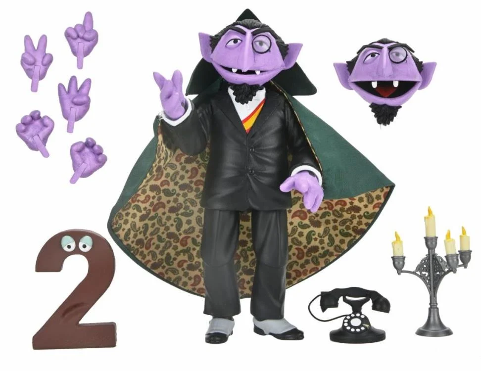 NECA Sesame Street Ultimate Count Von Count Action Figure – Image 9