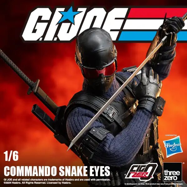 Threezero FigZero G.I. Joe Commando Snake Eyes 1/6 Scale Figure – Image 2