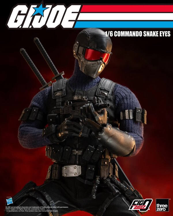Threezero FigZero G.I. Joe Commando Snake Eyes 1/6 Scale Figure – Image 4